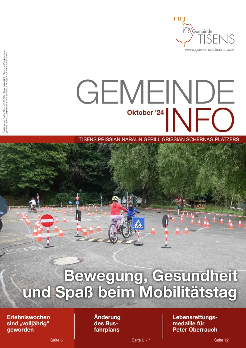 Gemeinde Info ottobre 2024